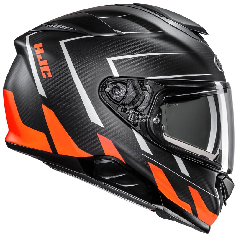 Integreeritud mootorratta kiiver HJC RPHA 71 CARBON Cano MC6HSF must-oranž allahindlus