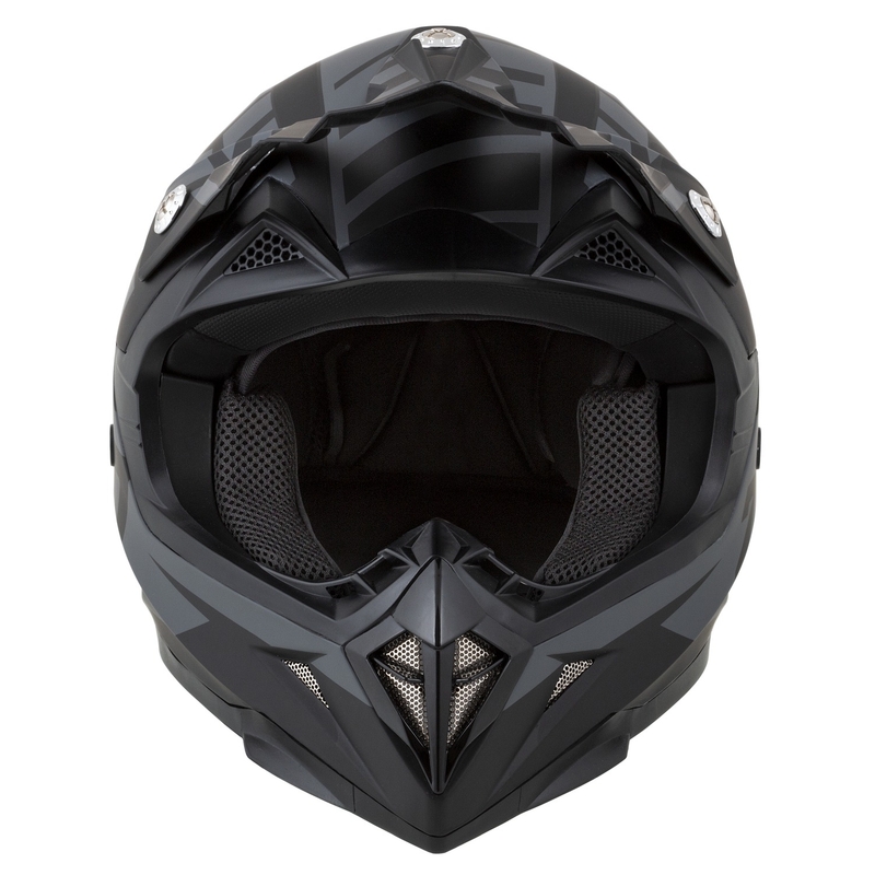 Laste motokrossikiiver mootorratta jaoks ZED X1.9D Targa matt hall-must