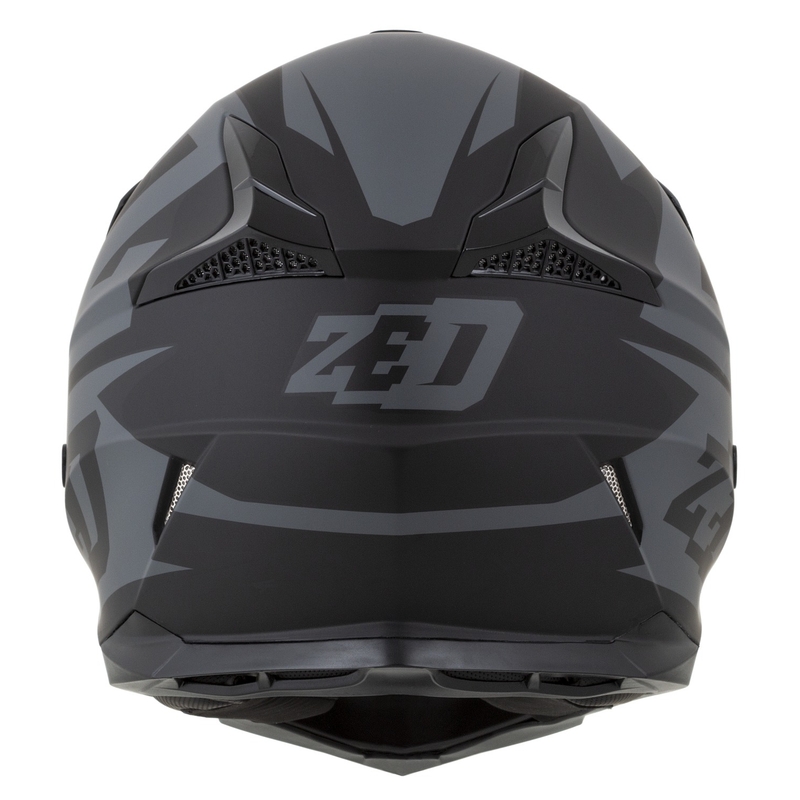 Laste motokrossikiiver mootorratta jaoks ZED X1.9D Targa matt hall-must