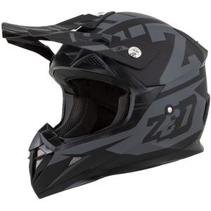 Laste motokrossikiiver mootorratta jaoks ZED X1.9D Targa matt hall-must