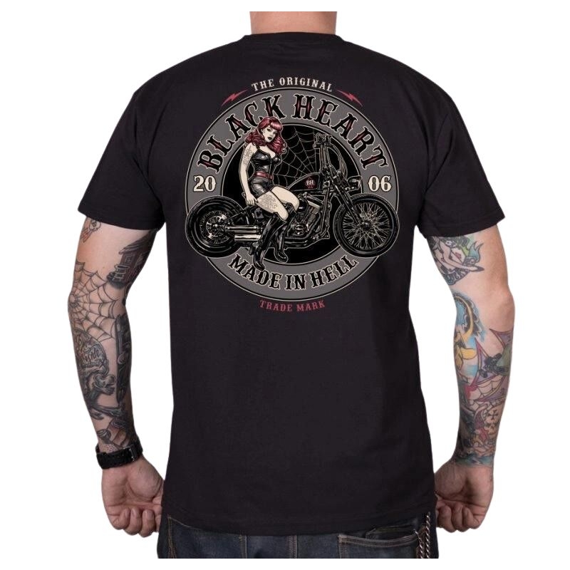 T-särk Black Heart Ember must