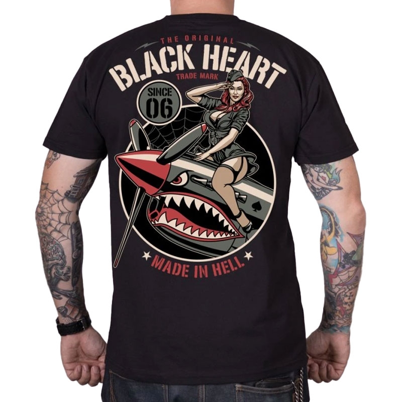 T-särk Black Heart Air Fighter must