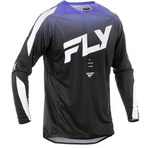 Motokrossitrikoo FLY Racing Evolution must-valge-lillat värvi