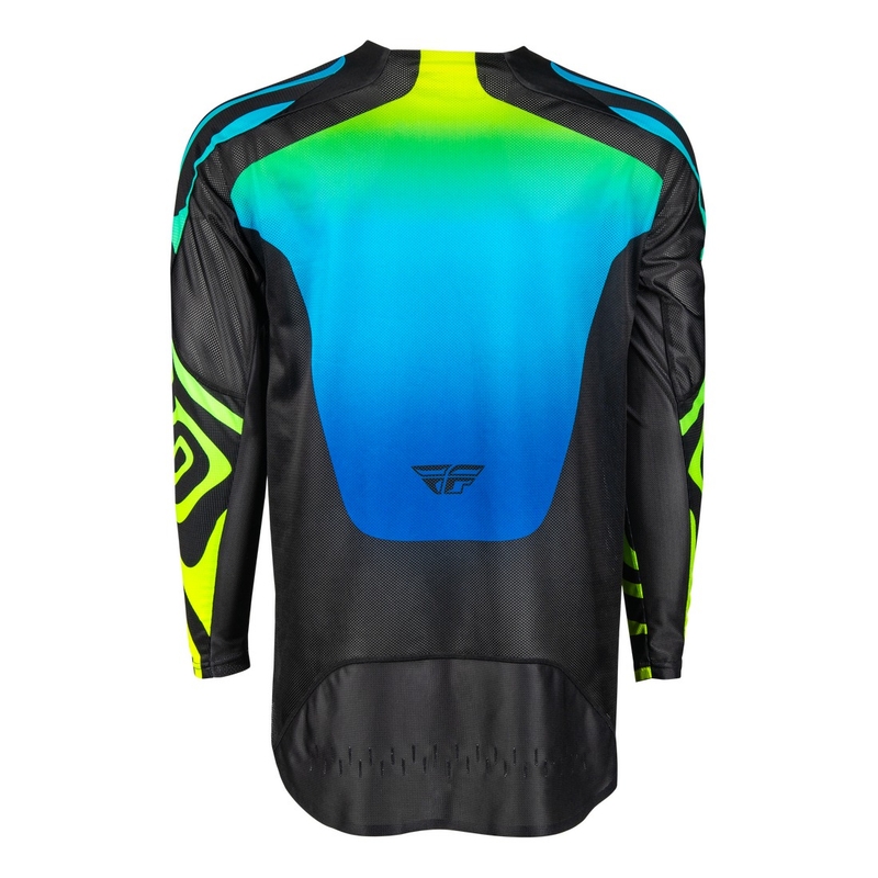 Motokrossitrikoo FLY Racing Evolution must-sinine-fluo kollane