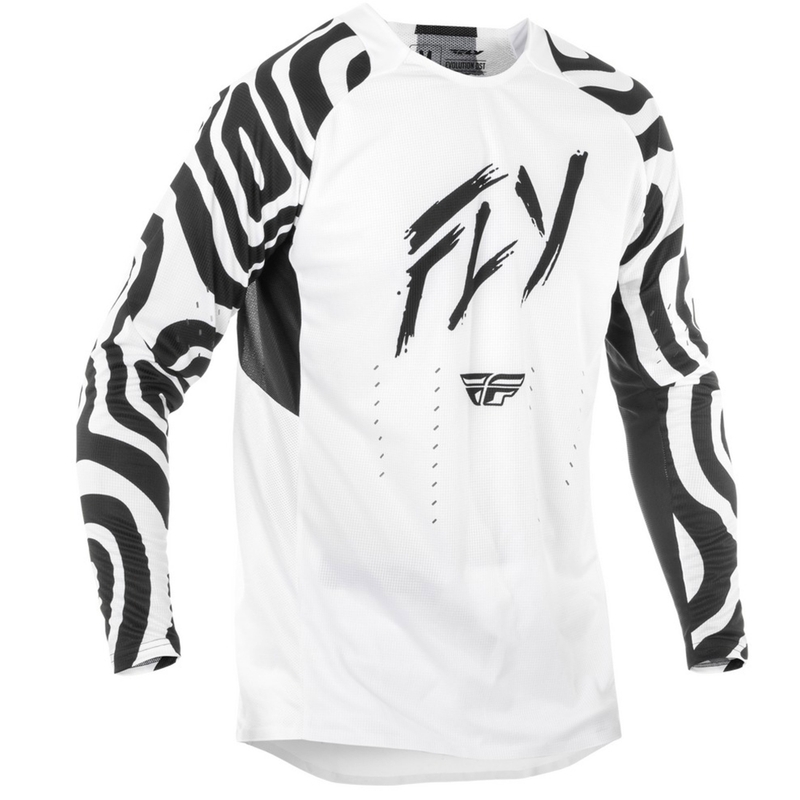 Motokrossitrikoo FLY Racing Evolution valge-must