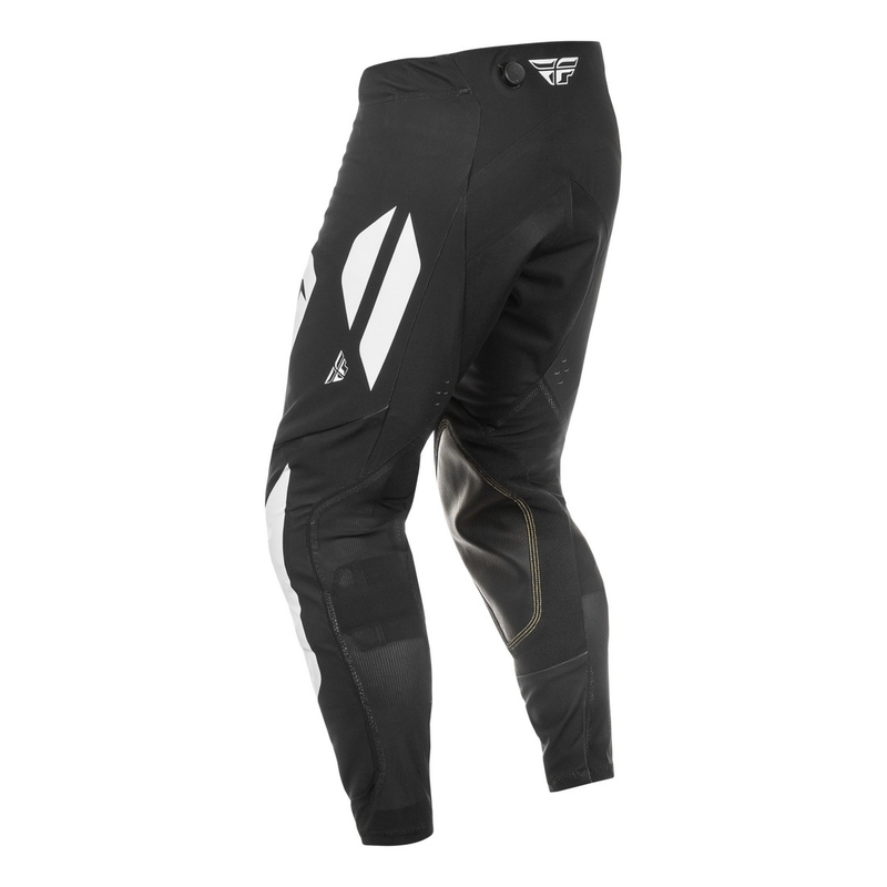 FLY Racing Evolution motokrossipüksid must-valge-lillad