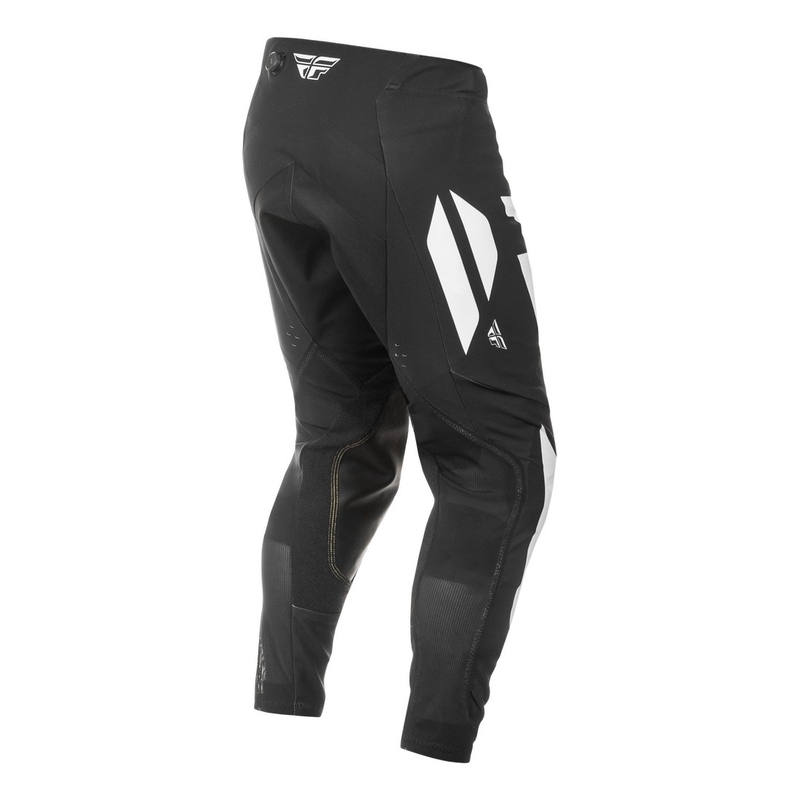 FLY Racing Evolution motokrossipüksid must-valge-lillad