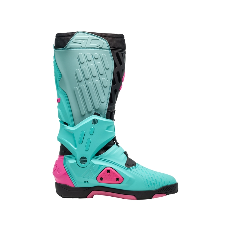 SiDi Crossair mootorratta saapad mint-must-must-roosa