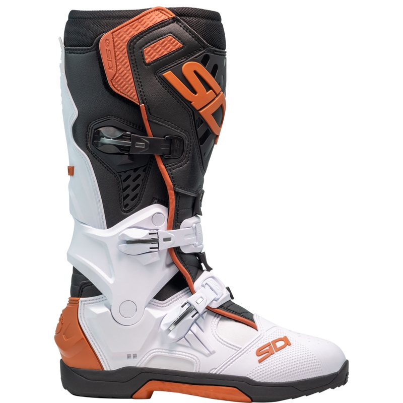 SiDi Crossair mootorratta saapad valge-must-pronksiga