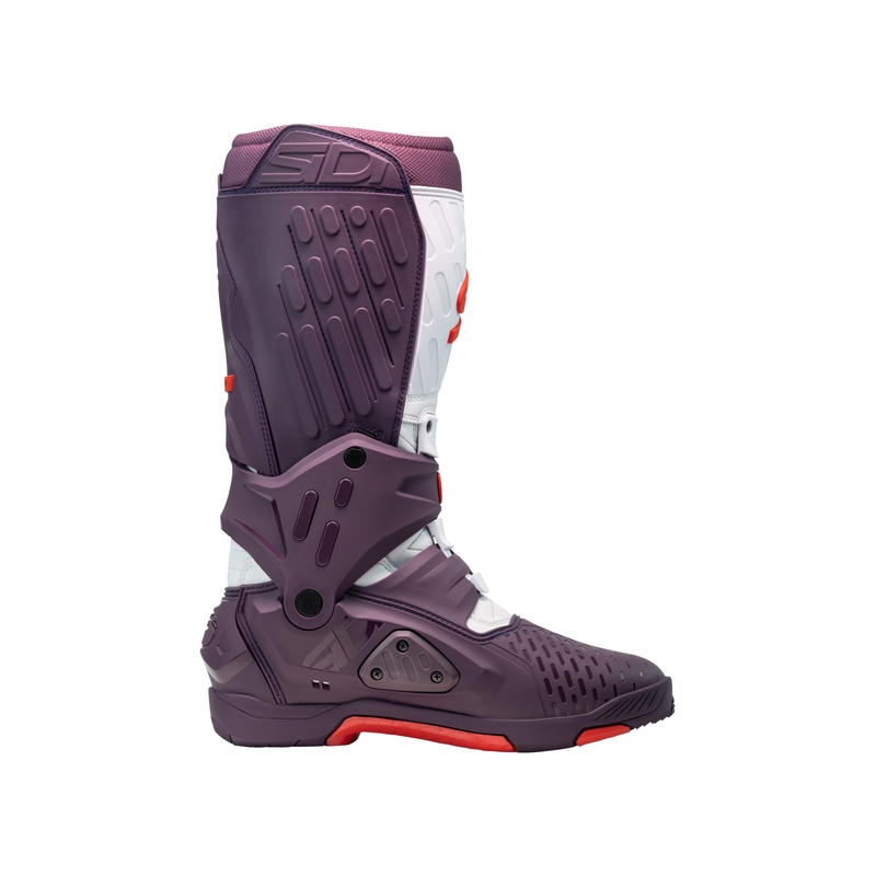 SiDi Crossair bordoopunased ja valged mootorrattasaapad