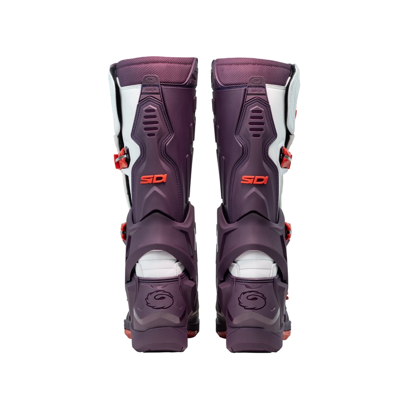 SiDi Crossair bordoopunased ja valged mootorrattasaapad