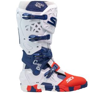 SiDi Crossair X mootorratta saapad valge-sinine-punane