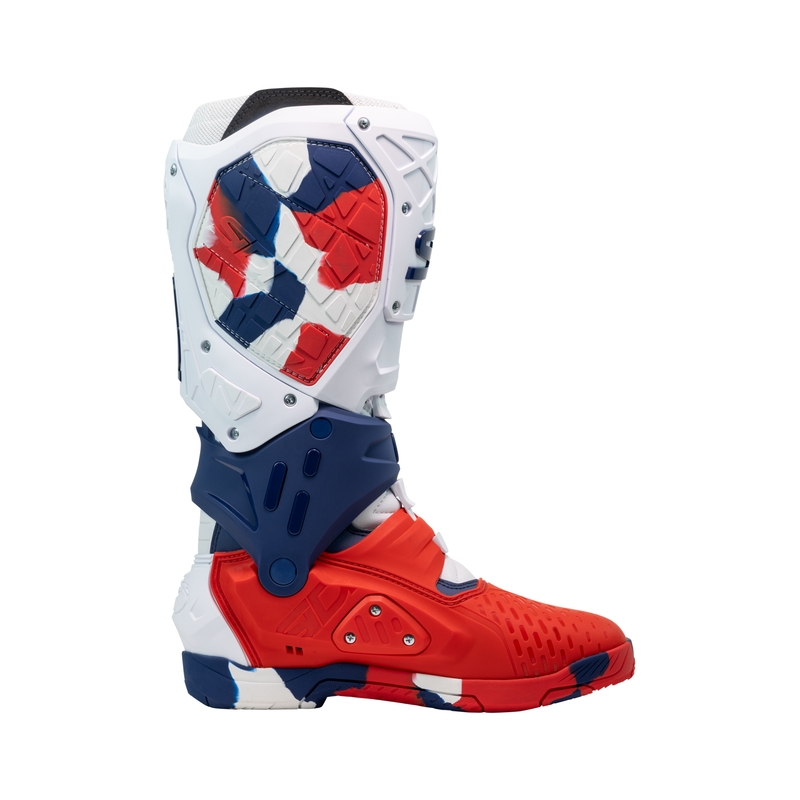 SiDi Crossair X mootorratta saapad valge-sinine-punane