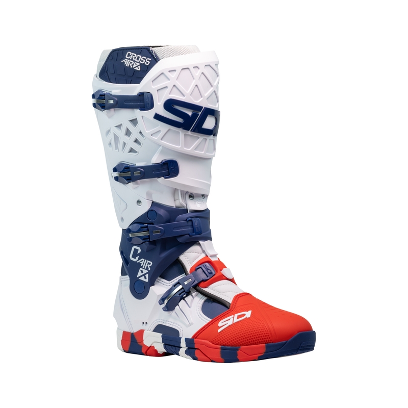 SiDi Crossair X mootorratta saapad valge-sinine-punane