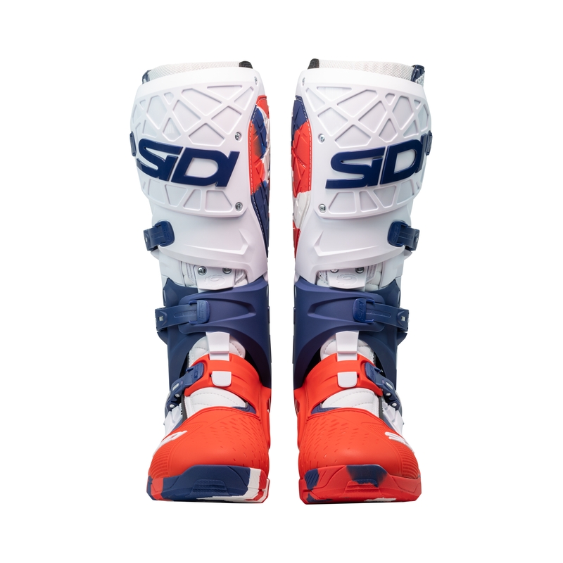 SiDi Crossair X mootorratta saapad valge-sinine-punane