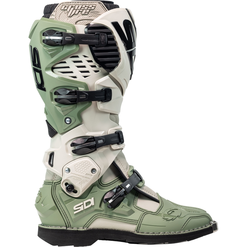 SiDi Crossfire 3 mootorratta saapad roheline-beež