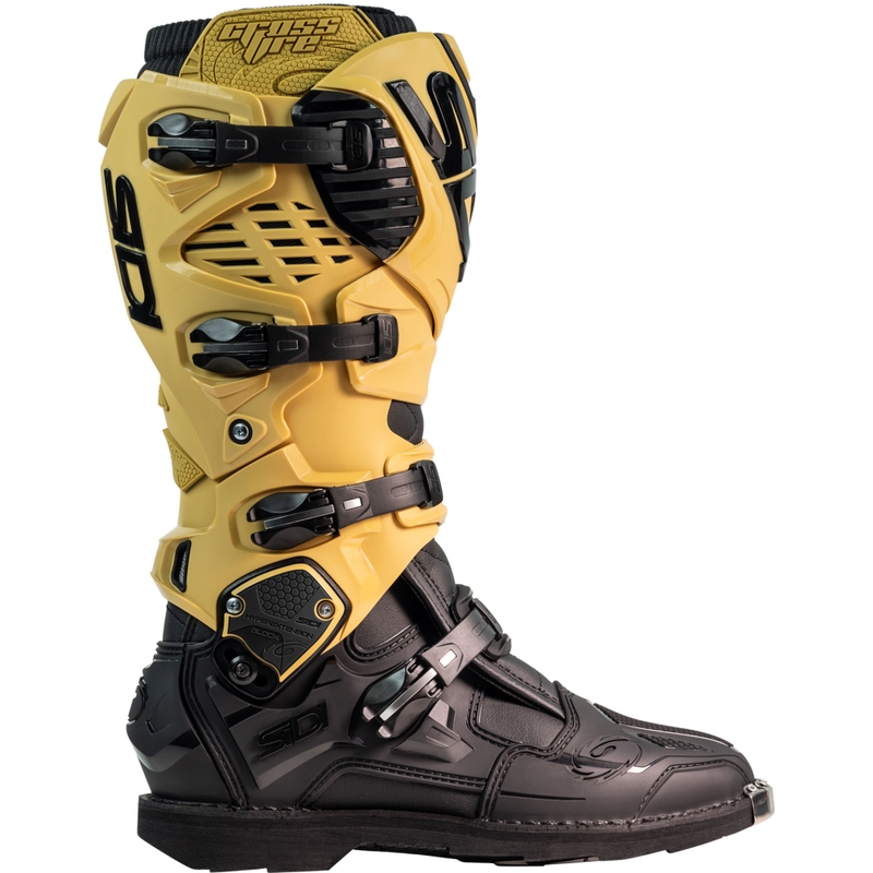 SiDi Crossfire 3 mootorrattasaapad kuldne ja must