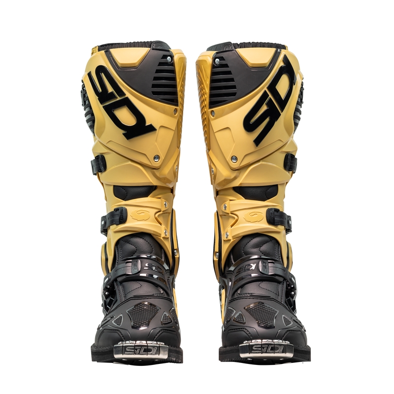 SiDi Crossfire 3 mootorrattasaapad kuldne ja must