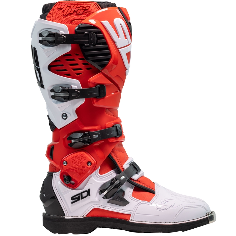 SiDi Crossfire 3 mootorratta saapad punane ja valge