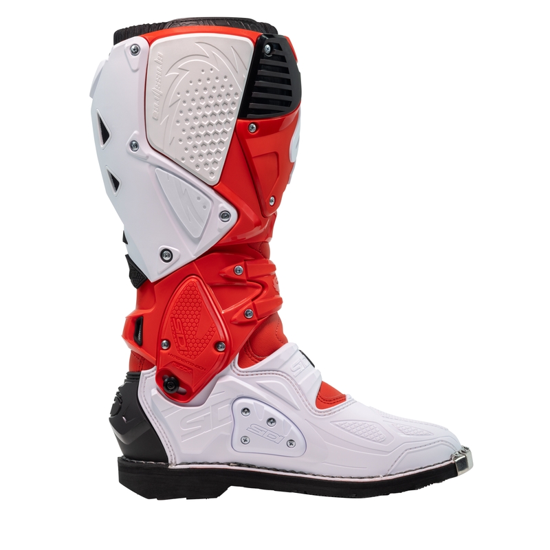 SiDi Crossfire 3 mootorratta saapad punane ja valge