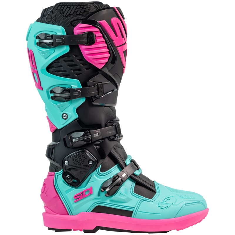 SiDi Crossfire 3 SRS must-miinusroosa mootorratta saapad