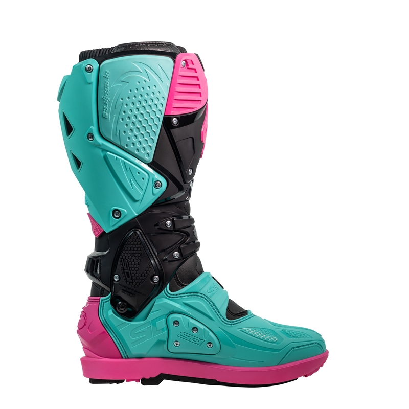 SiDi Crossfire 3 SRS must-miinusroosa mootorratta saapad