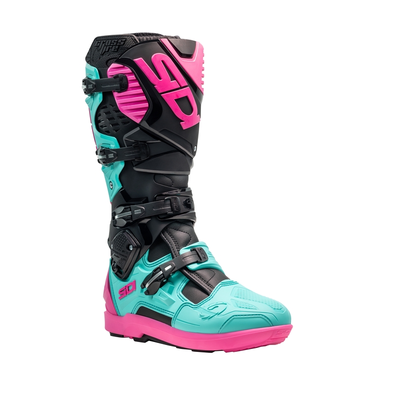 SiDi Crossfire 3 SRS must-miinusroosa mootorratta saapad