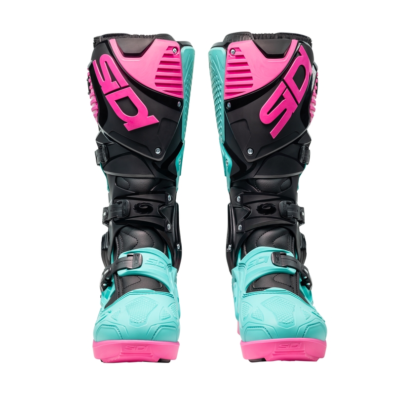 SiDi Crossfire 3 SRS must-miinusroosa mootorratta saapad