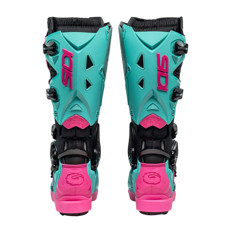 SiDi Crossfire 3 SRS must-miinusroosa mootorratta saapad