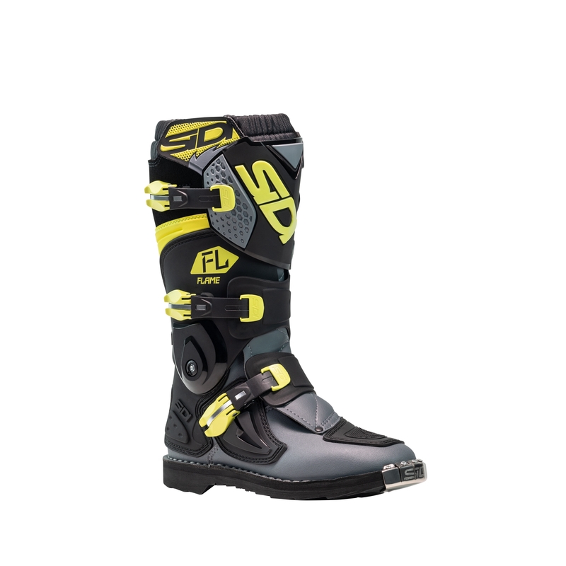 Laste motokrossijalatsid SiDi Flame must-kollane