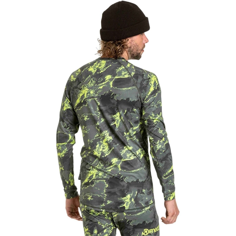 Meeste termiline t-särk Meatfly Avery sini-roheline camo