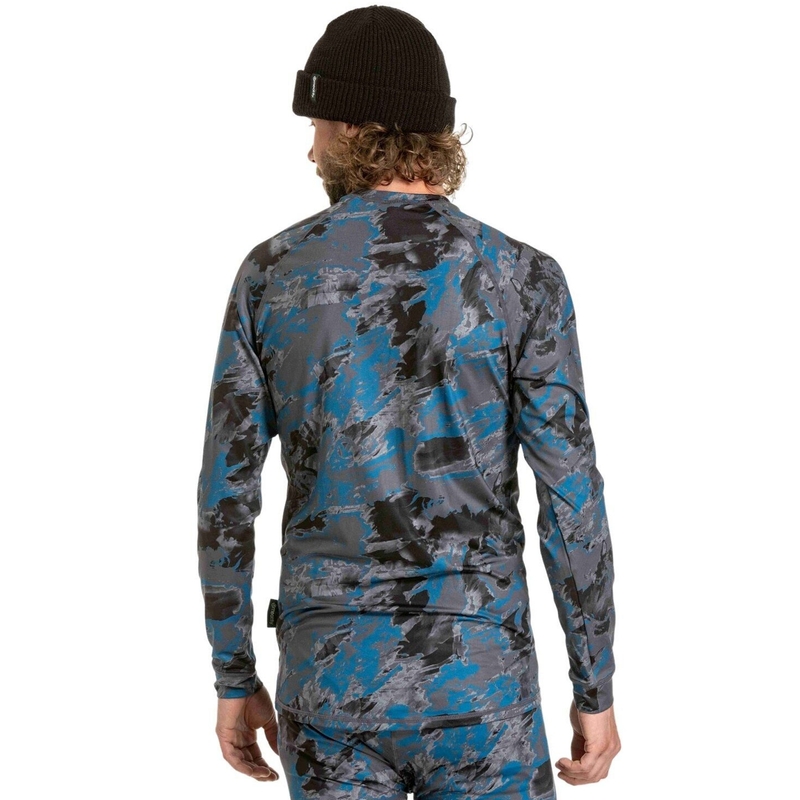 Meeste termiline t-särk Meatfly Avery sinine-hall camo