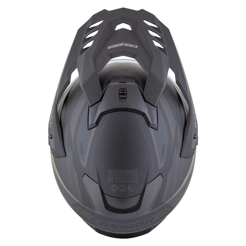 Enduro kiiver Cassida Road Runner TechniX matt must-must-hall