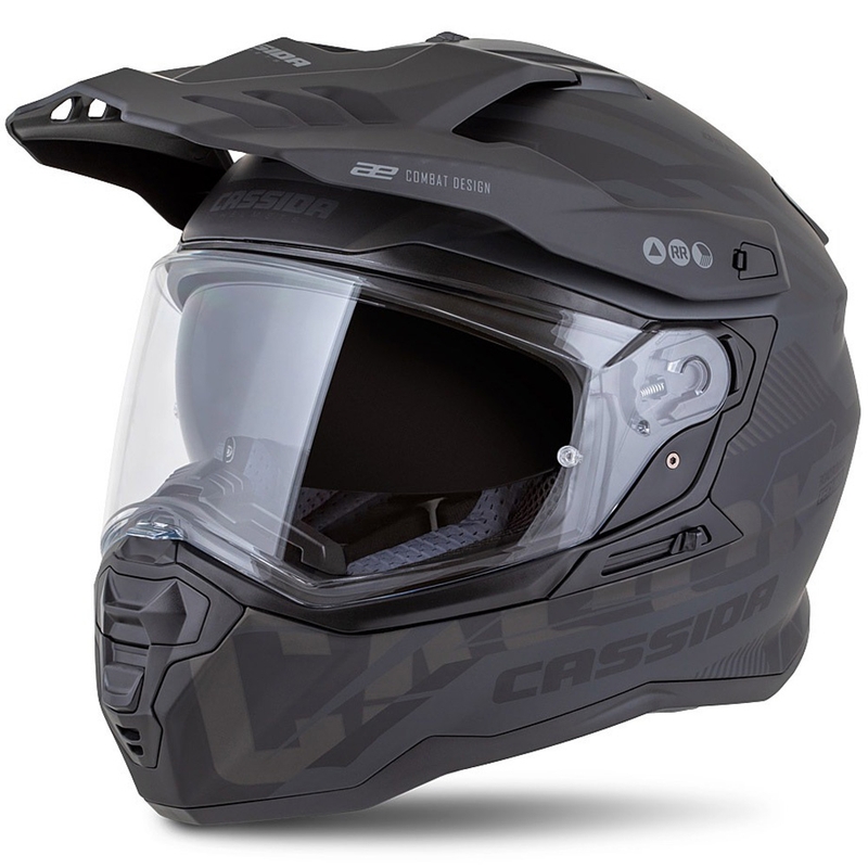 Enduro kiiver Cassida Road Runner TechniX matt must-must-hall