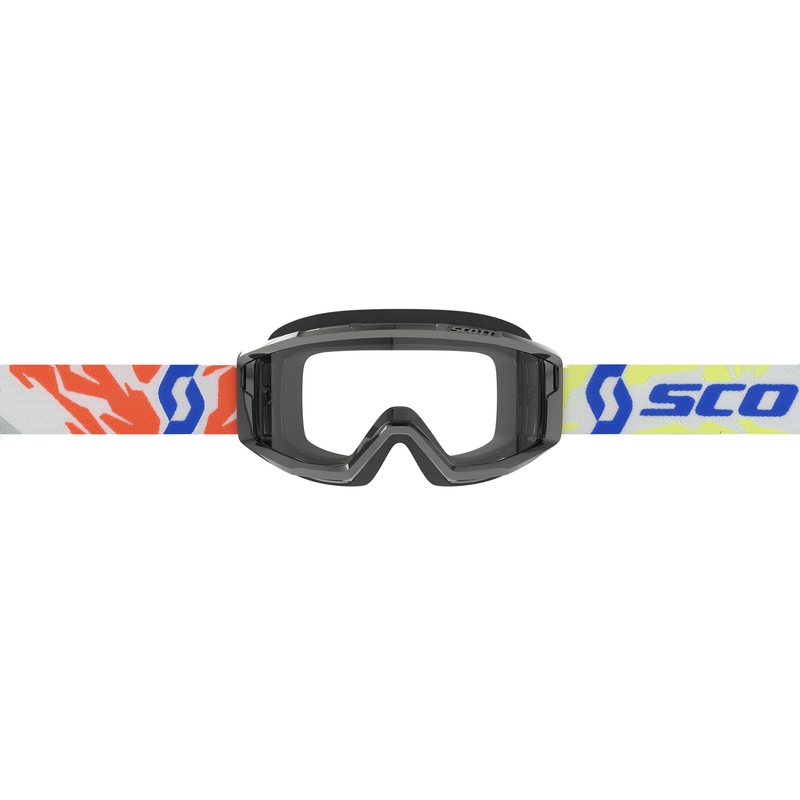 Laste motokrossiprillid SCOTT Primal Youth must läbipaistva plexiga
