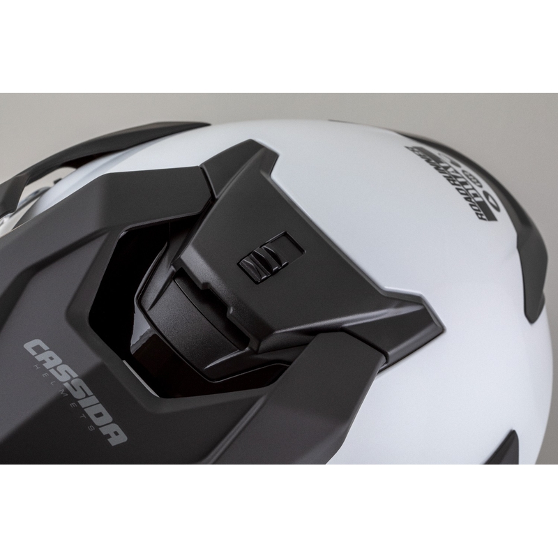 Enduro kiiver Cassida Road Runner Dual valge-must