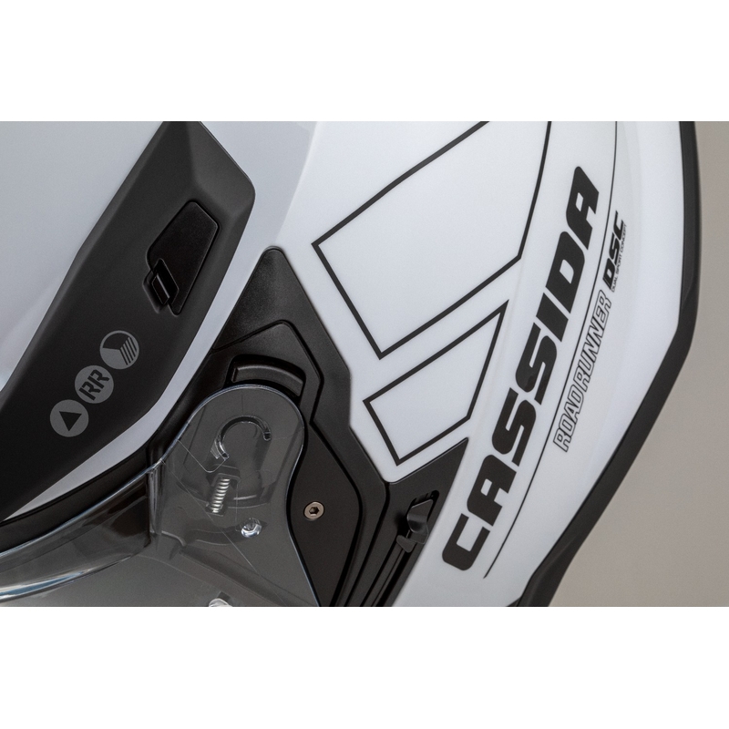 Enduro kiiver Cassida Road Runner Dual valge-must