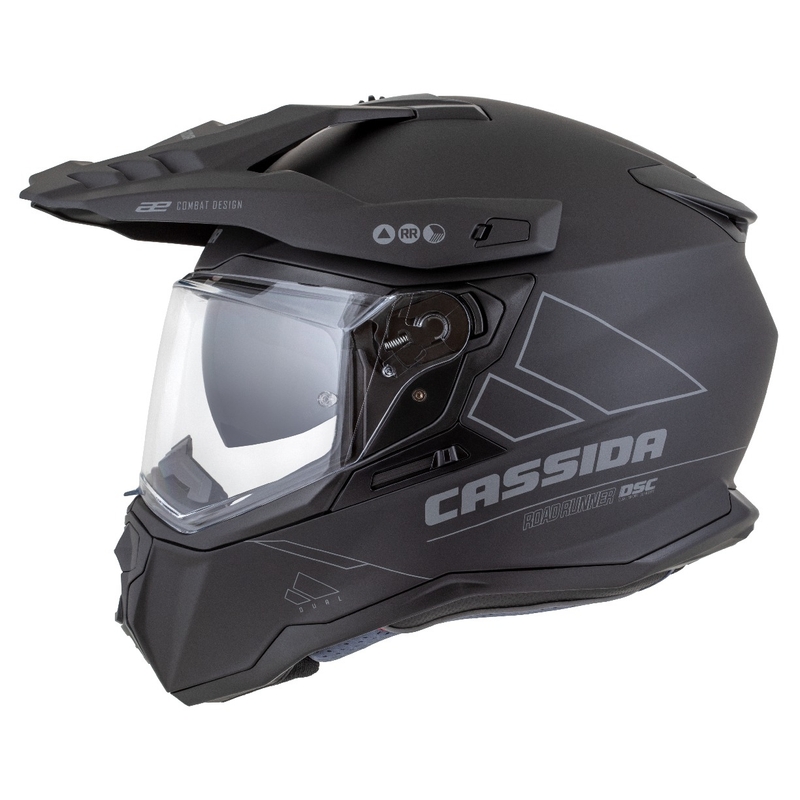 Enduro kiiver Cassida Road Runner Dual matt must-tumehall