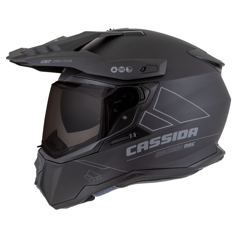 Enduro kiiver Cassida Road Runner Dual matt must-tumehall