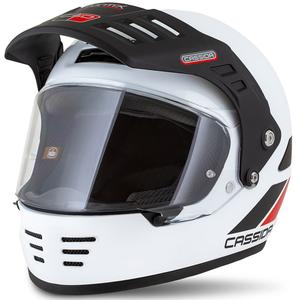 Enduro kiiver Cassida FormX FlatOut valge-must-punane kiiver