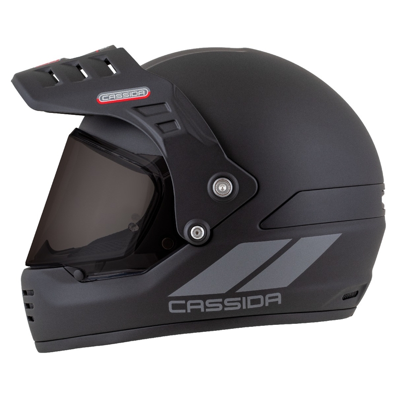 Enduro kiiver Cassida FormX FlatOut matt must-tumehall