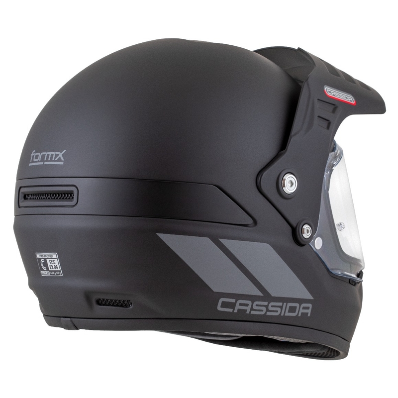 Enduro kiiver Cassida FormX FlatOut matt must-tumehall