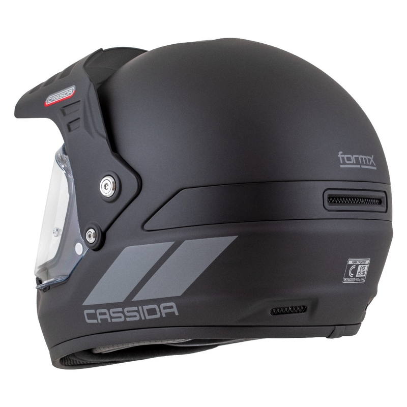 Enduro kiiver Cassida FormX FlatOut matt must-tumehall
