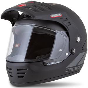 Enduro kiiver Cassida FormX FlatOut matt must-tumehall