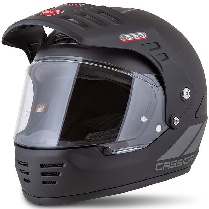 Enduro kiiver Cassida FormX FlatOut matt must-tumehall