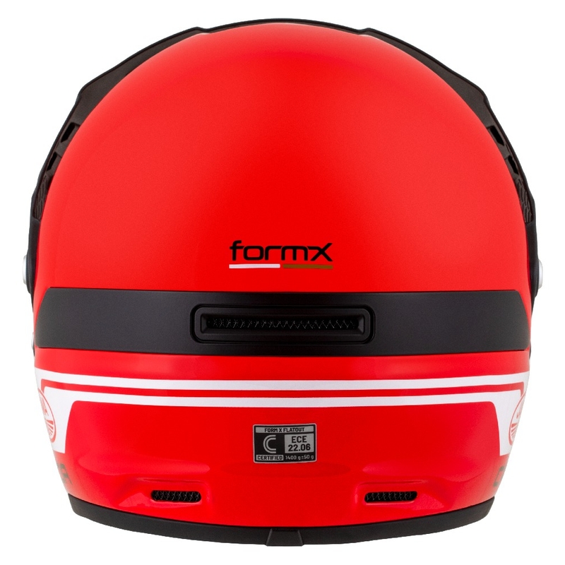 Enduro kiiver Cassida FormX Jawa RotaX punane-valge-kuldne