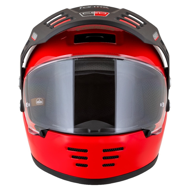 Enduro kiiver Cassida FormX Jawa RotaX punane-valge-kuldne