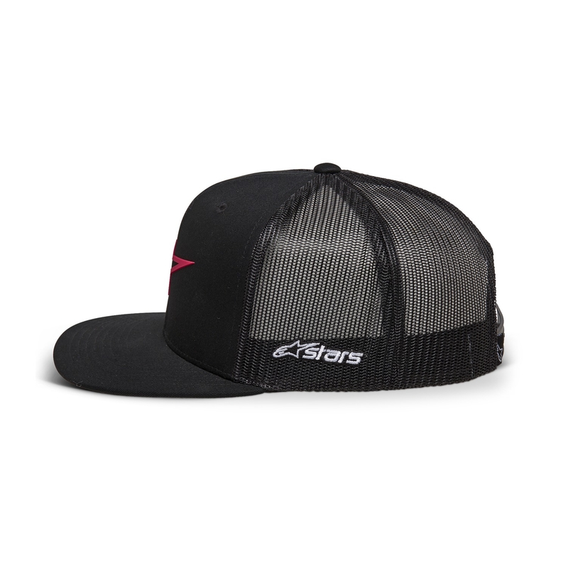 Alpinestars 3D Ageless Trucker müts must ja punane