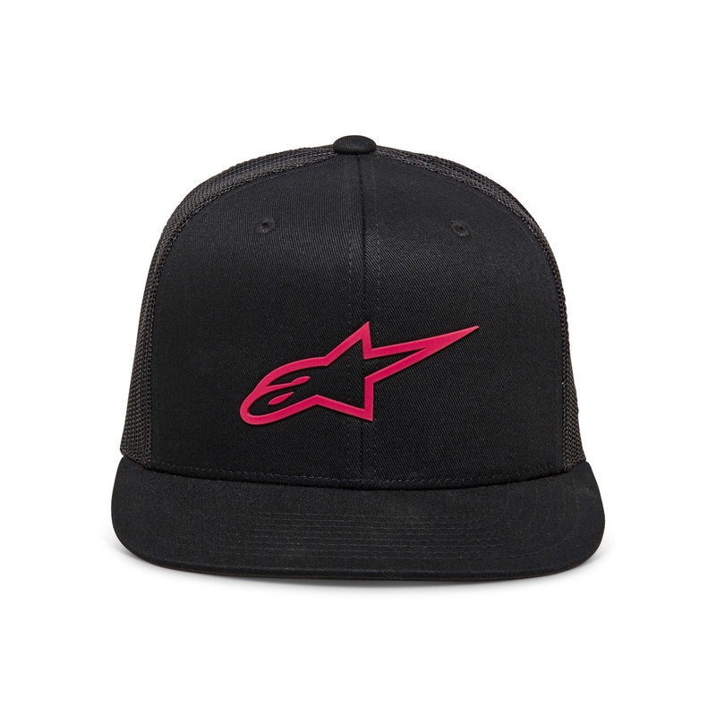Alpinestars 3D Ageless Trucker müts must ja punane