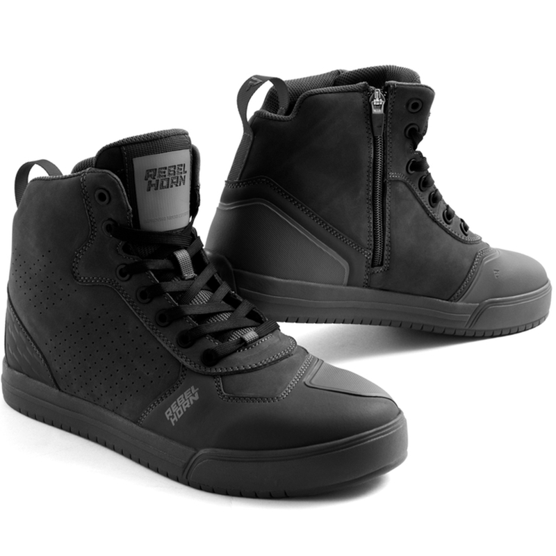 Rebelhorn Spike nahast mootorrattasaapad mustad
